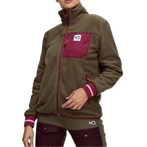 Kari Traa Rothe Fleece Full Zip Jacket Olive green